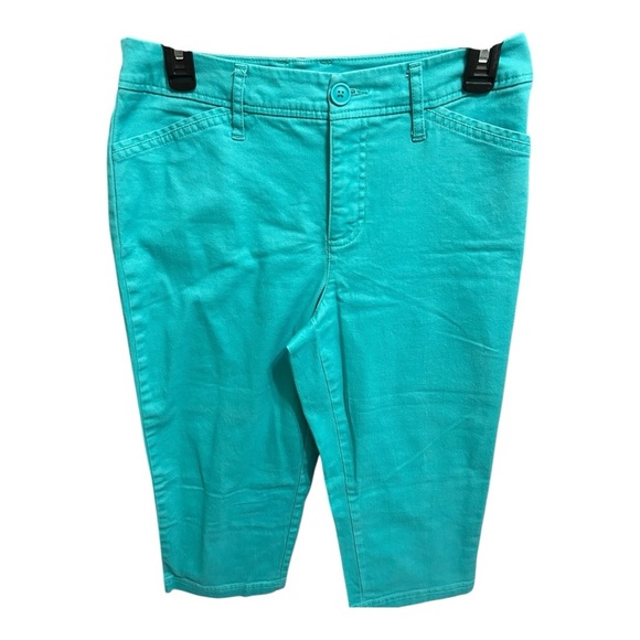 St. John's Bay Pants - St. John's Bay Turquoise Capris